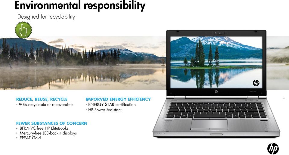 STAR certification HP Power Assistant FEWER SUBSTANCES OF