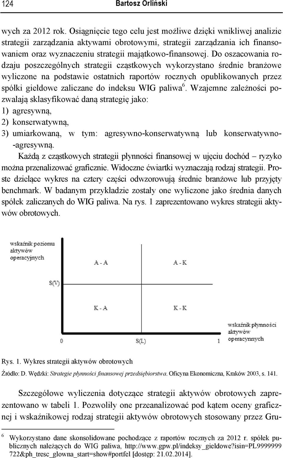 Do oszacowania rodzaju poszczególnych strategii cząstkowych wykorzystano średnie branżowe wyliczone na podstawie ostatnich raportów rocznych opublikowanych przez spółki giełdowe zaliczane do indeksu