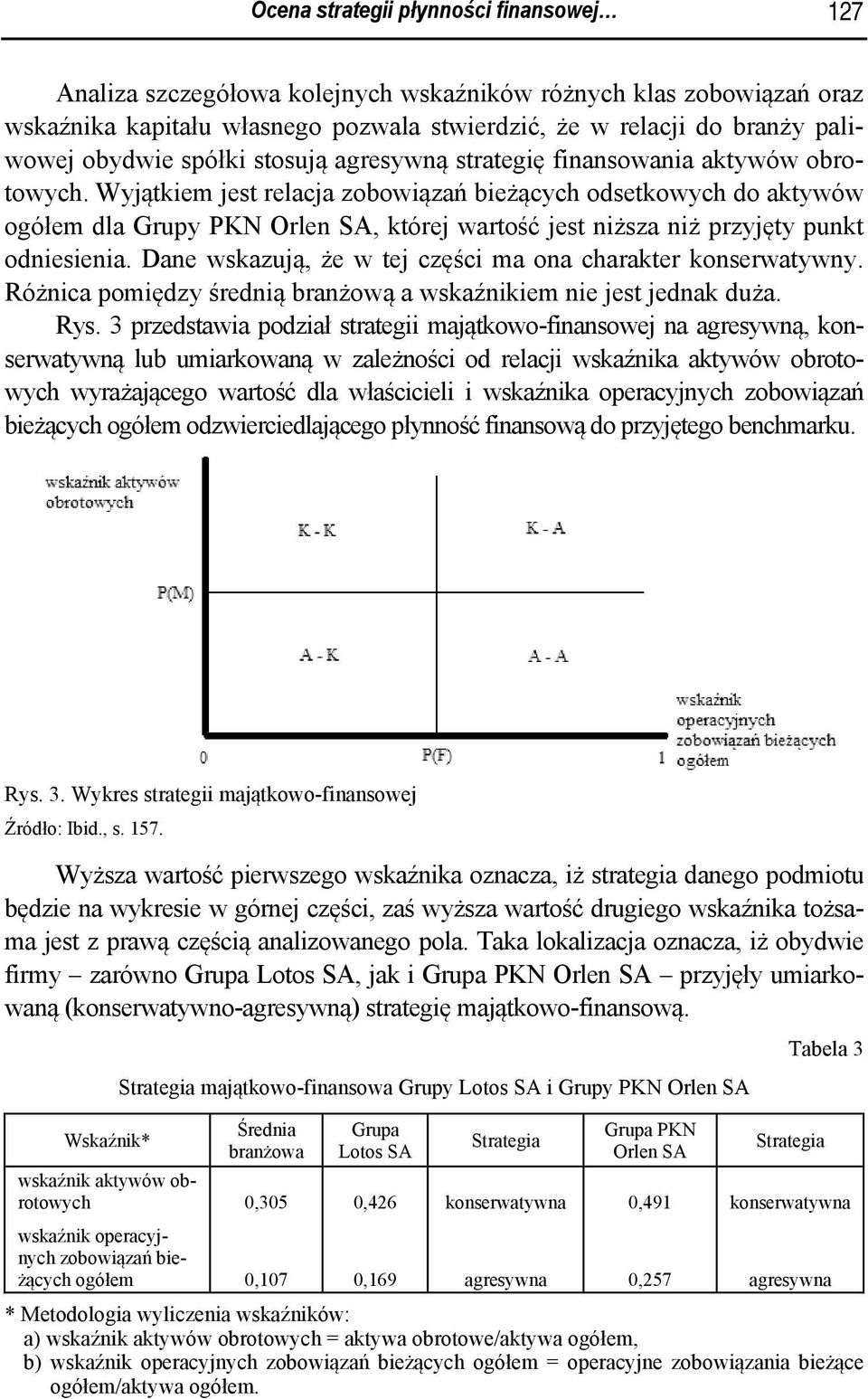 Wyjątkiem jest relacja zobowiązań bieżących odsetkowych do aktywów ogółem dla Grupy PKN Orlen SA, której wartość jest niższa niż przyjęty punkt odniesienia.