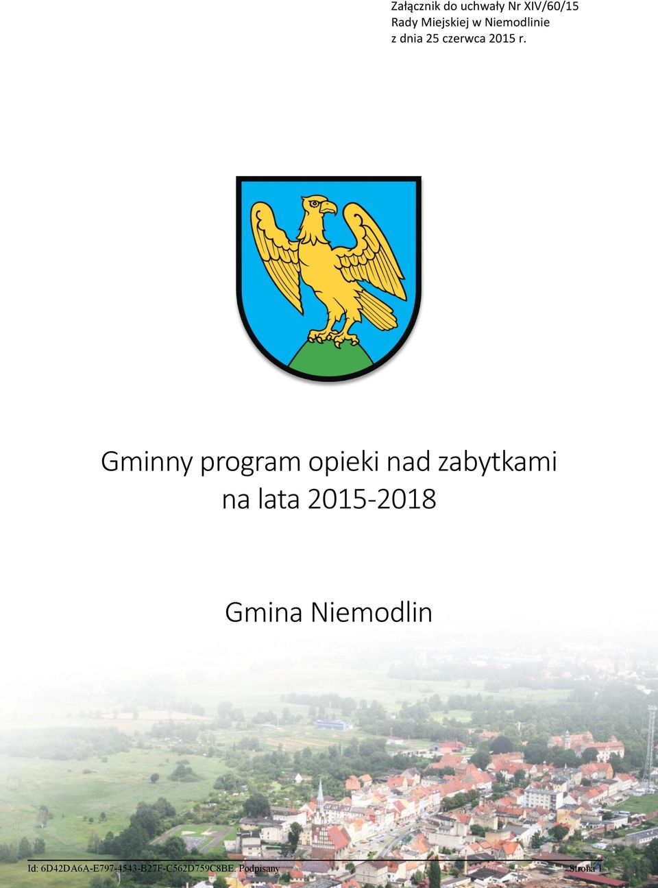 Hhkjljl Gminny program opieki nad zabytkami na lata