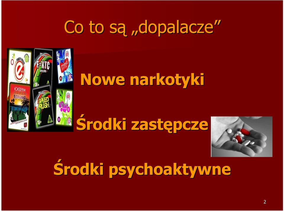narkotyki Środki