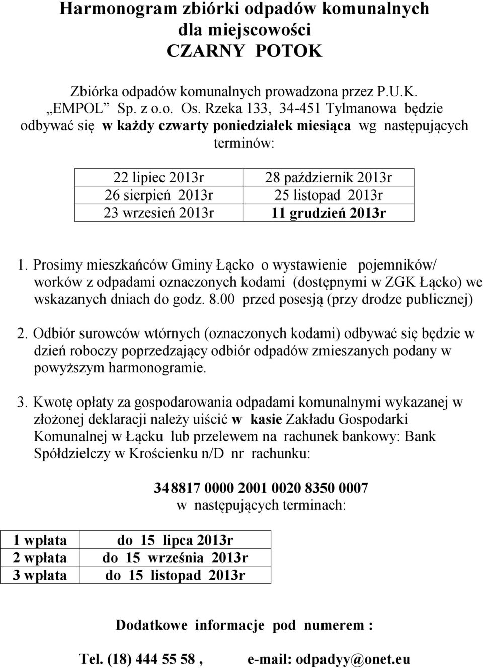 wrzesień 2013r 11 grudzień 2013r 1.