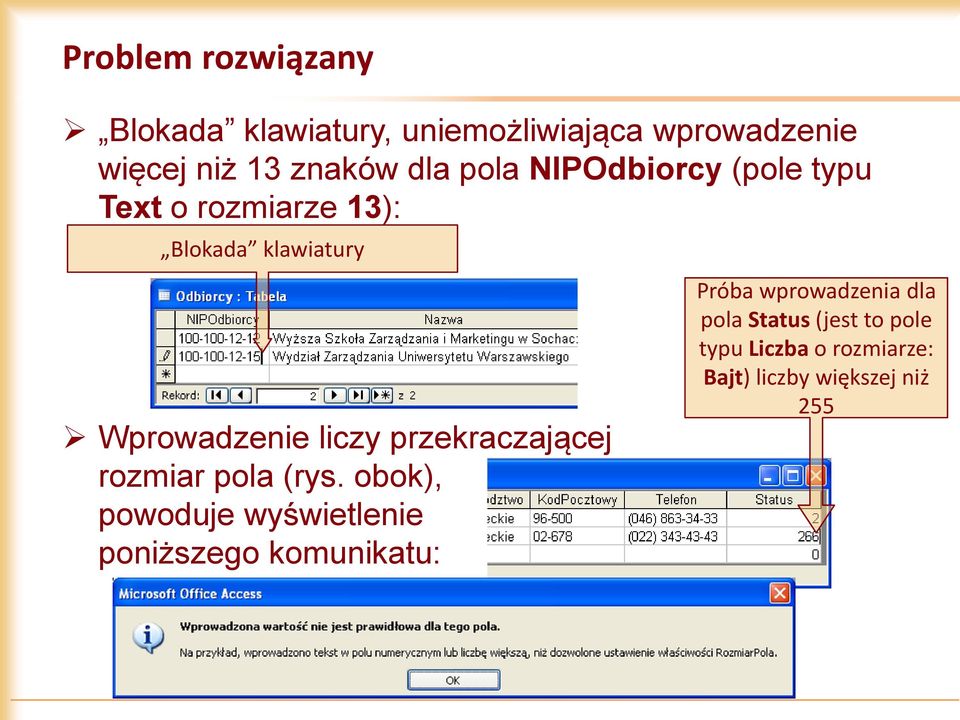 przekraczającej rozmiar pola (rys.