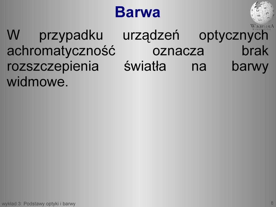 oznacza brak rozszczepienia