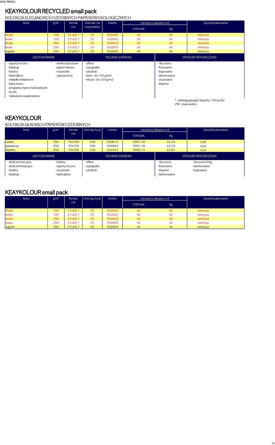 foliowanie foldery wizytówki sitodruk bigowanie kalendarze zaproszenia laser - do 120 g/m2 lakierowanie wkładki reklamowe ink-jet - do 120 g/m2 zszywanie karty menu klejenie programy imprez