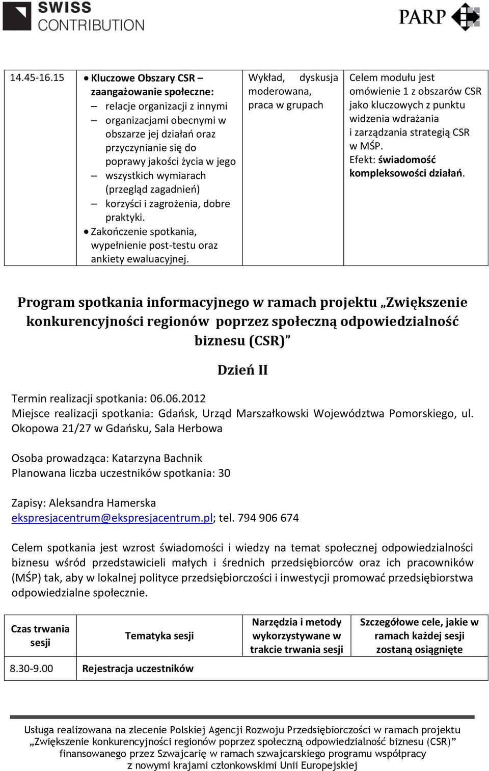 (przegląd zagadnień) korzyści i zagrożenia, dobre praktyki. Zakończenie spotkania, wypełnienie post-testu oraz ankiety ewaluacyjnej.