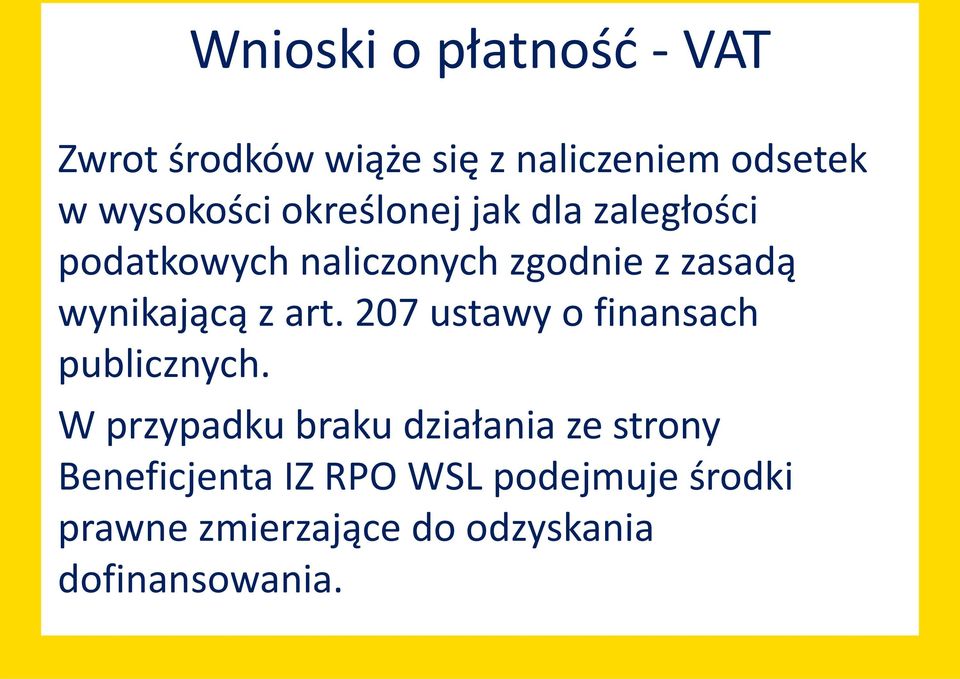 art. 207 ustawy o finansach publicznych.
