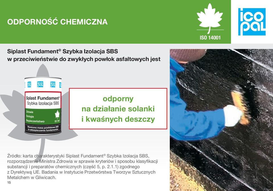 SBS, rozporządzenie Ministra Zdrowia w sprawie kryteriów i sposobu klasyfikacji substancji i preparatów chemicznych