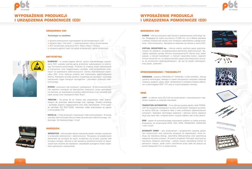 Produkty te znajdują swoje zastosowanie w transporcie, oraz magazynowaniu wyrobów, oraz komponentów wrażliwych na wyładowania elektrostatyczne.