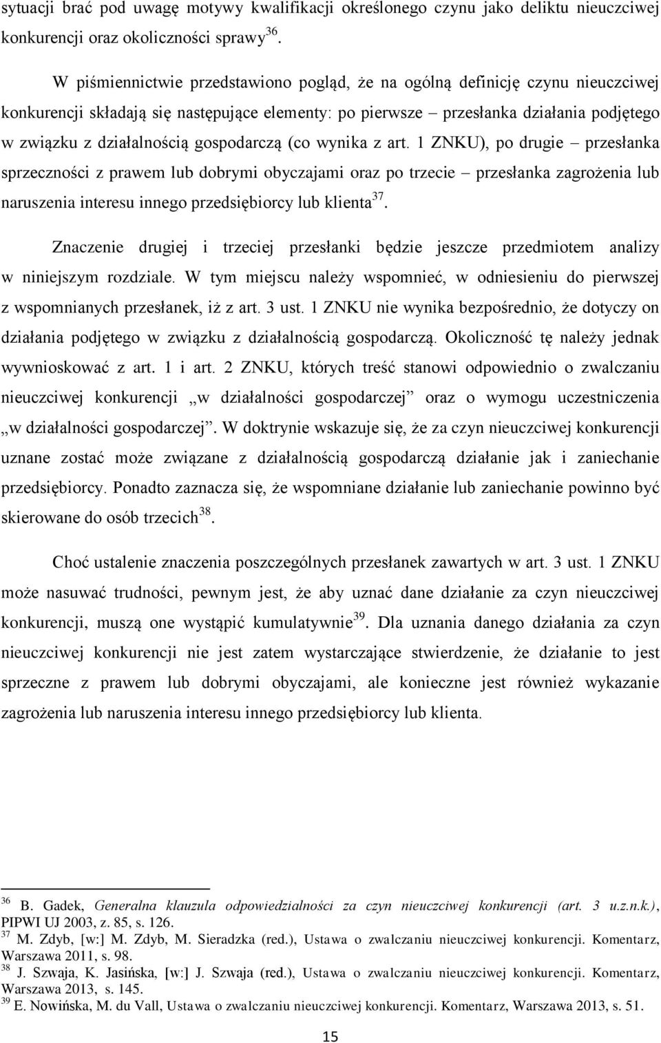 gospodarczą (co wynika z art.
