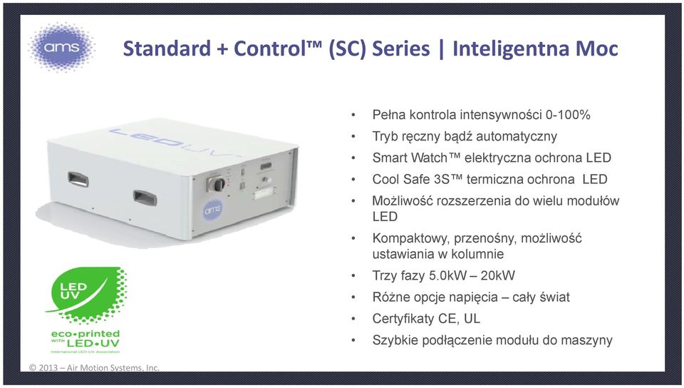 Cool Safe 3S termiczna ochrona LED Możliwość rozszerzenia do wielu modułów LED Kompaktowy, przenośny,