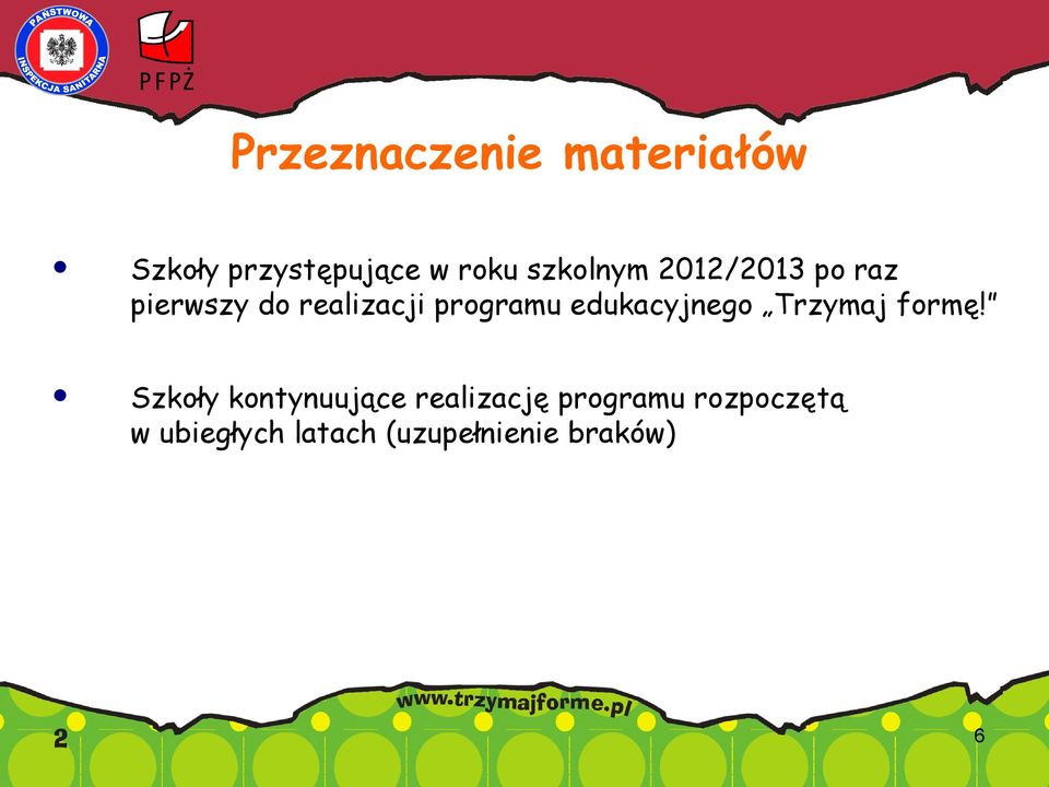 edukacyjnego Trzymaj formę!