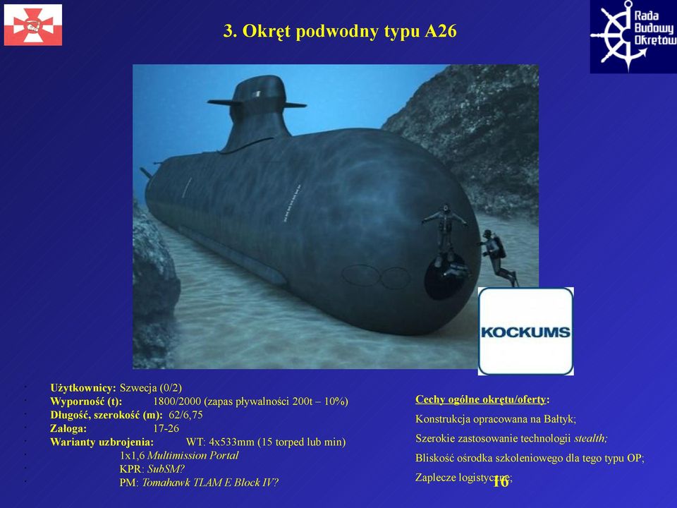 Multimission Portal KPR: SubSM? PM: Tomahawk TLAM E Block IV?