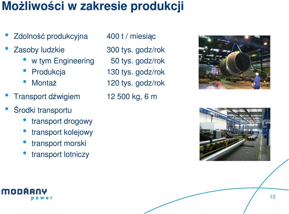 drogowy transport kolejowy transport morski transport lotniczy 400 t / miesiąc