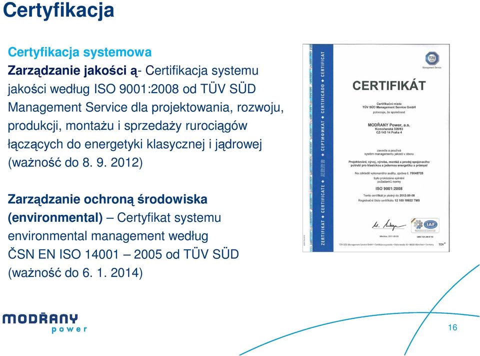 łączących do energetyki klasycznej i jądrowej (ważność do 8. 9.