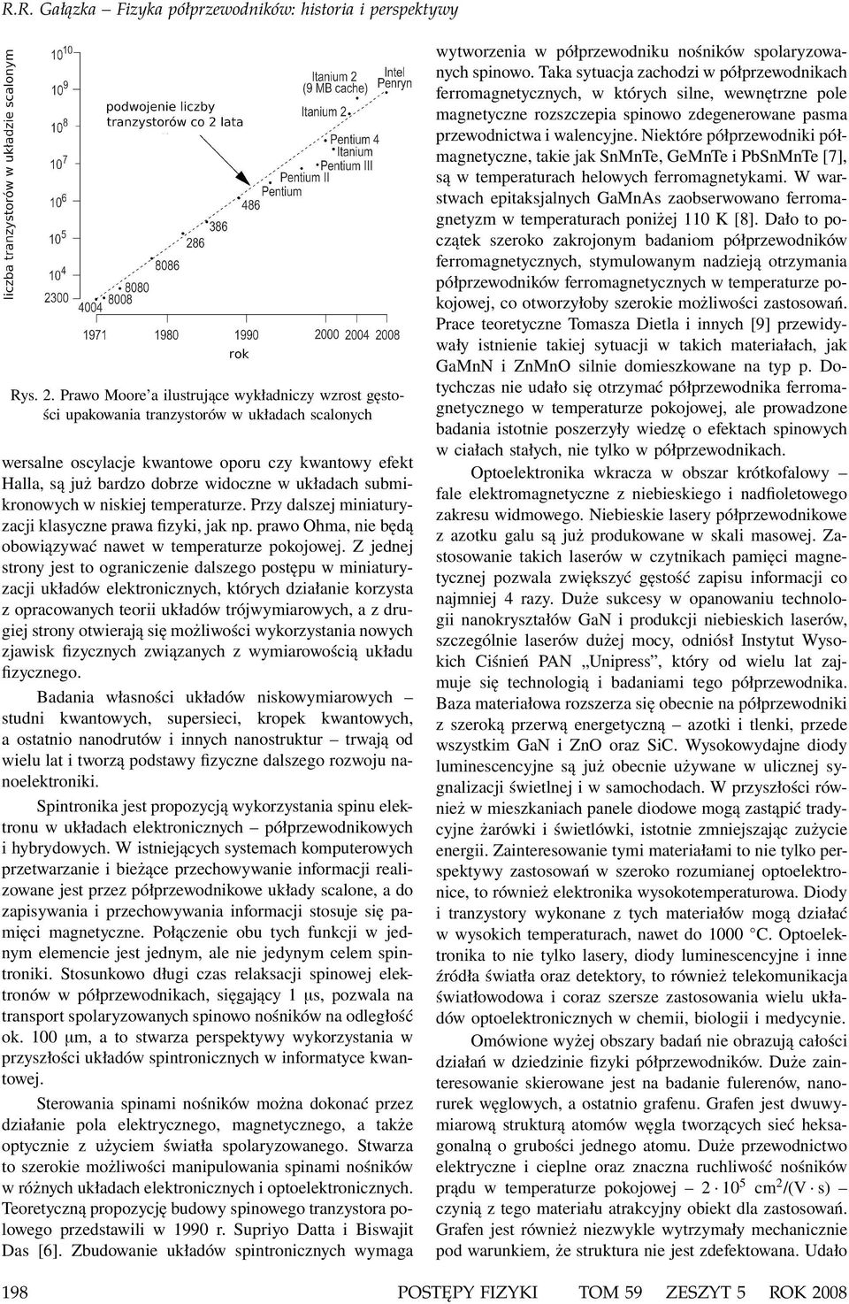 submikronowych w niskiej temperaturze. Przy dalszej miniaturyzacji klasyczne prawa fizyki, jak np. prawo Ohma, nie będą obowiązywać nawet w temperaturze pokojowej.