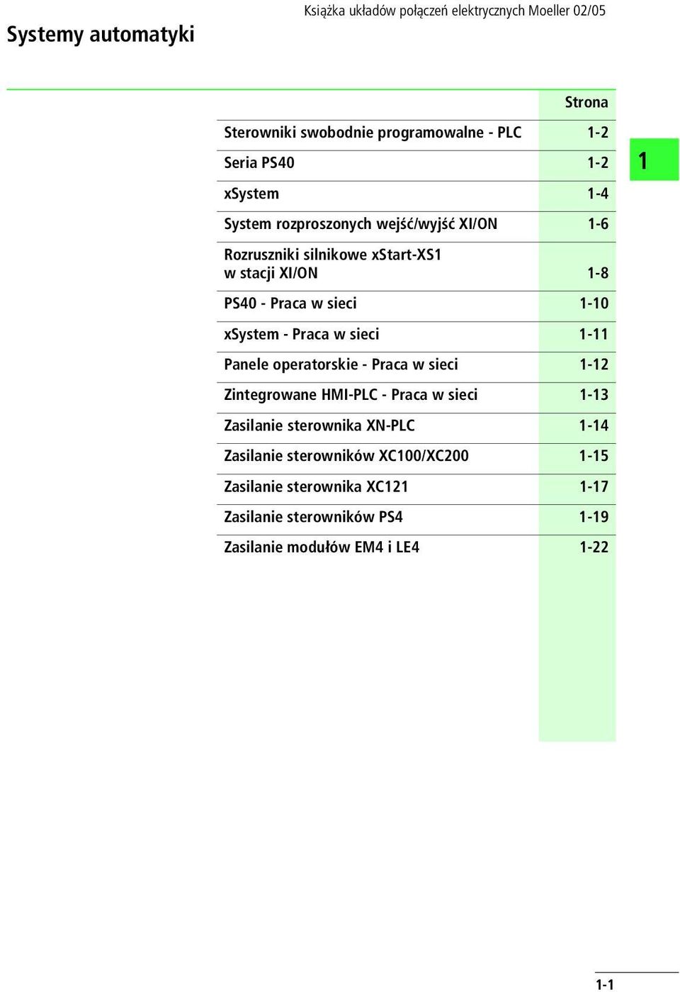 xsystem - Prc w sieci - Pnele opertorskie - Prc w sieci - Zintegrowne HMI-PLC - Prc w sieci - Zsilnie sterownik