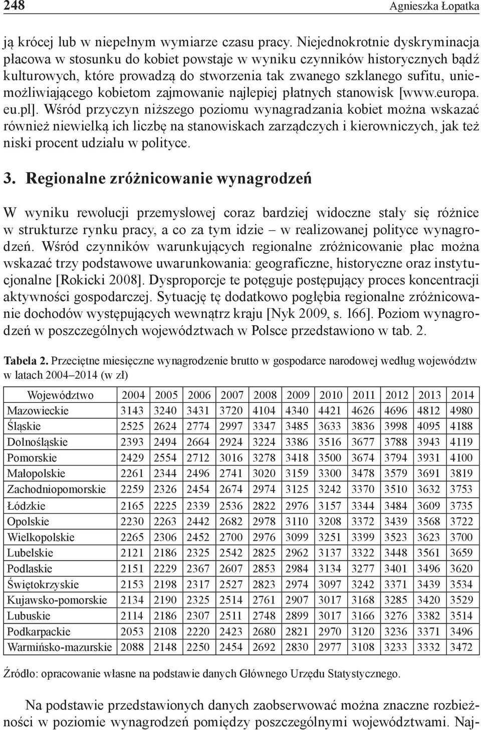kobietom zajmowanie najlepiej płatnych stanowisk [www.europa. eu.pl].