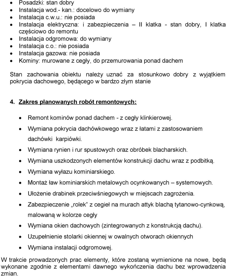 iada Instalacja elektryczna: i zabezpieczenia II klatka - stan dob