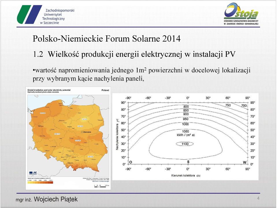 jednego 1m 2 powierzchni w docelowej