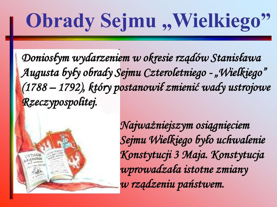 wady ustrojowe Rzeczypospolitej.