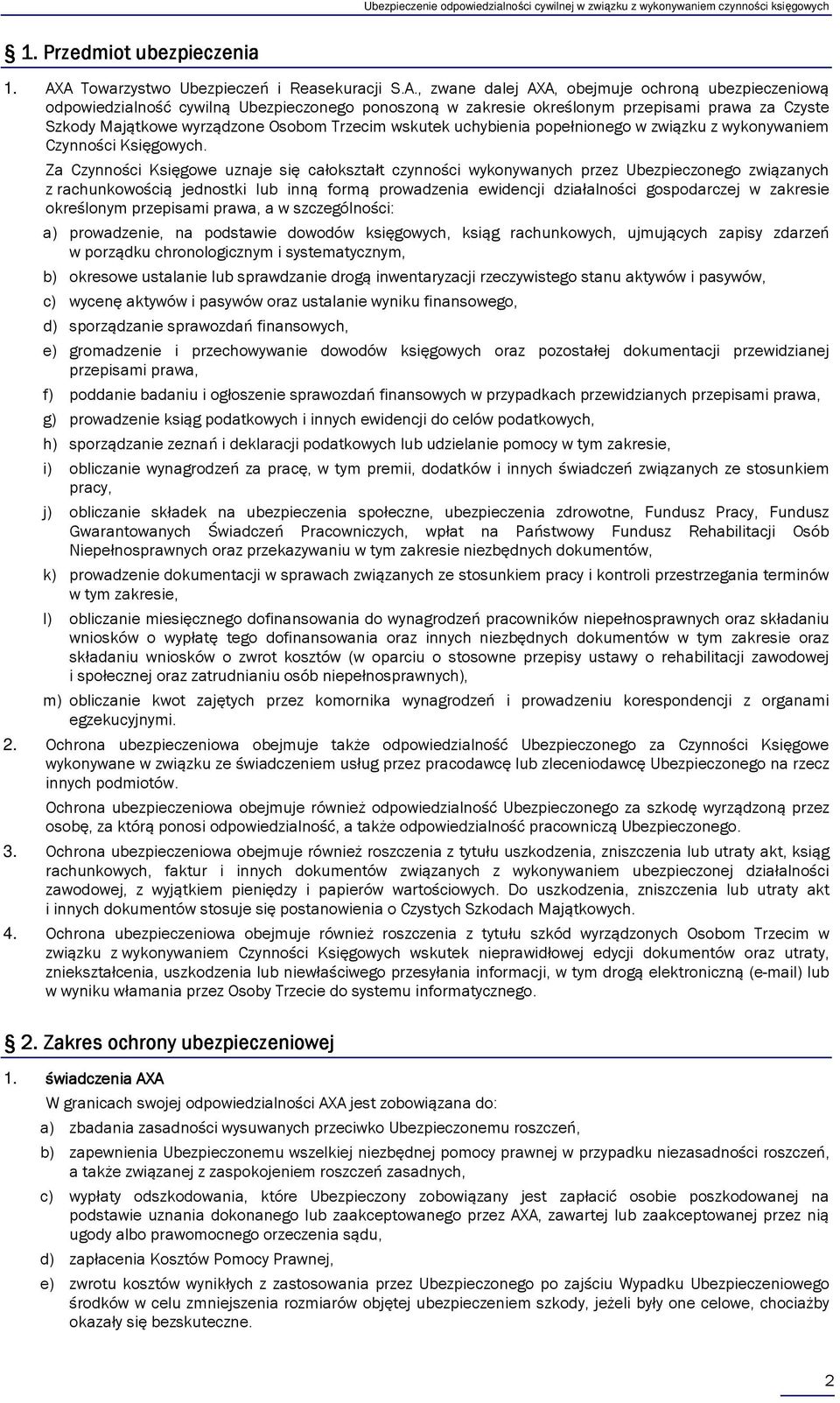 Szkody Majątkowe wyrządzone Osobom Trzecim wskutek uchybienia popełnionego w związku z wykonywaniem Czynności Księgowych.