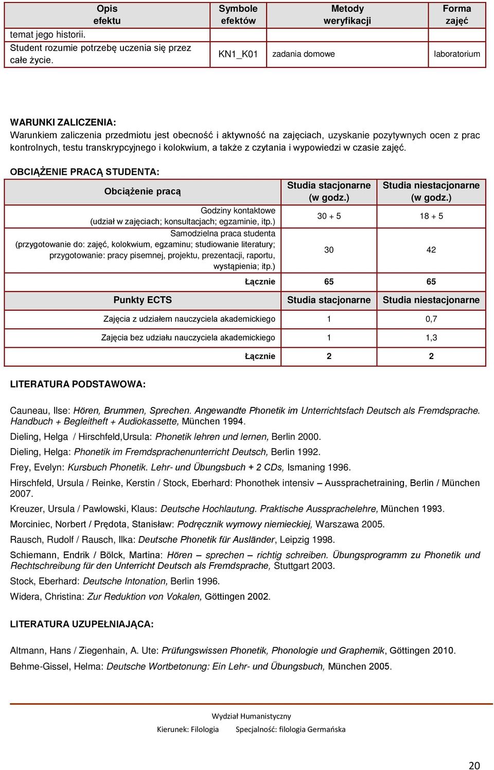 ocen z prac kontrolnych, testu transkrypcyjnego i kolokwium, a także z czytania i wypowiedzi w czasie zajęć.