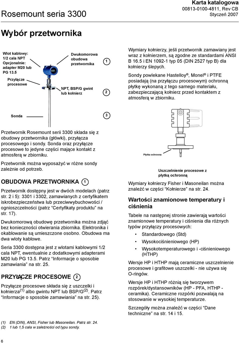 5 i EN 1092-1 typ 05 (DIN 2527 typ B) dla kołnierzy ślepych.