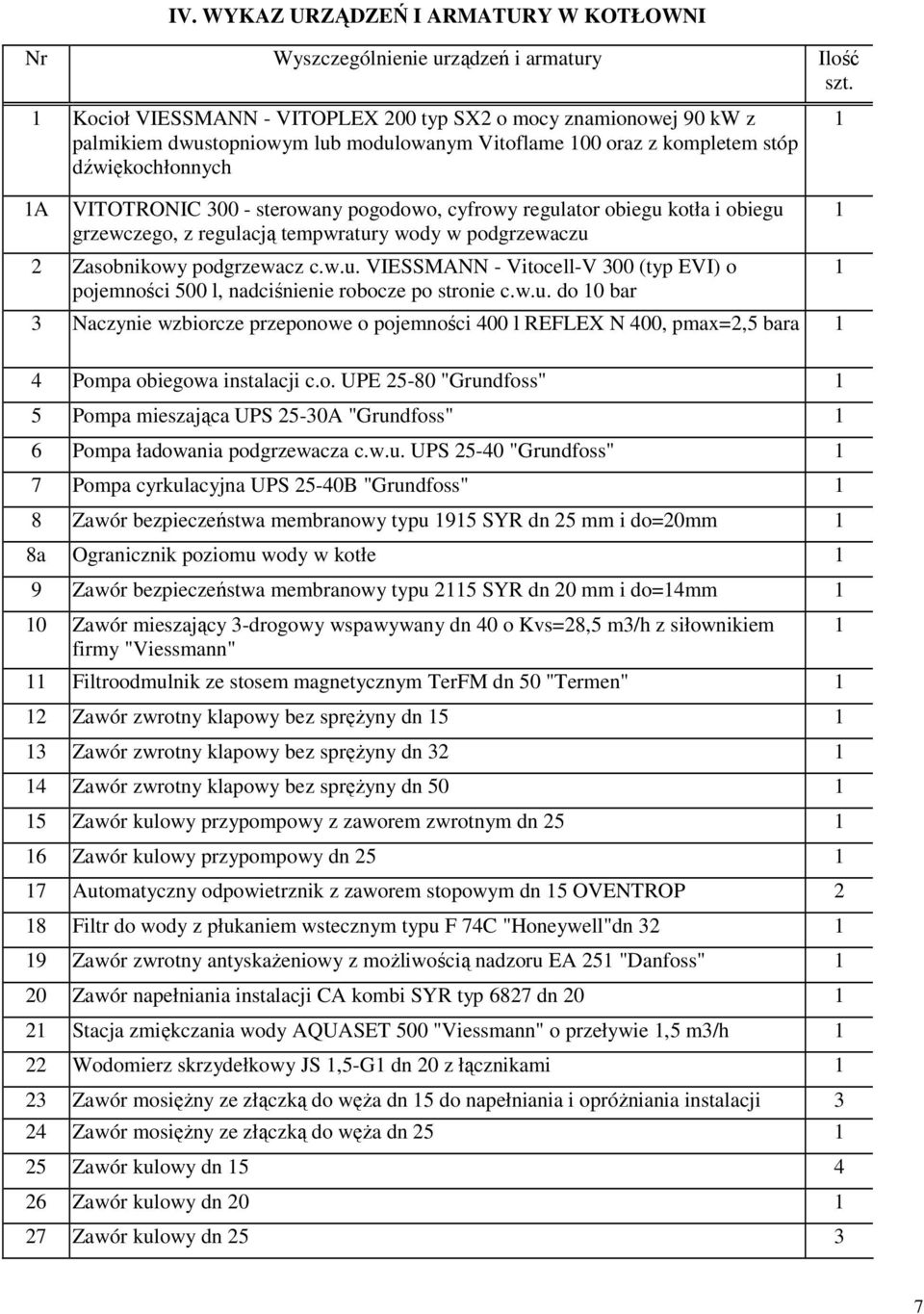 cyfrowy regulator obiegu kotła i obiegu grzewczego, z regulacją tempwratury wody w podgrzewaczu 2 Zasobnikowy podgrzewacz c.w.u. VIESSMANN - Vitocell-V 300 (typ EVI) o pojemności 500 l, nadciśnienie robocze po stronie c.