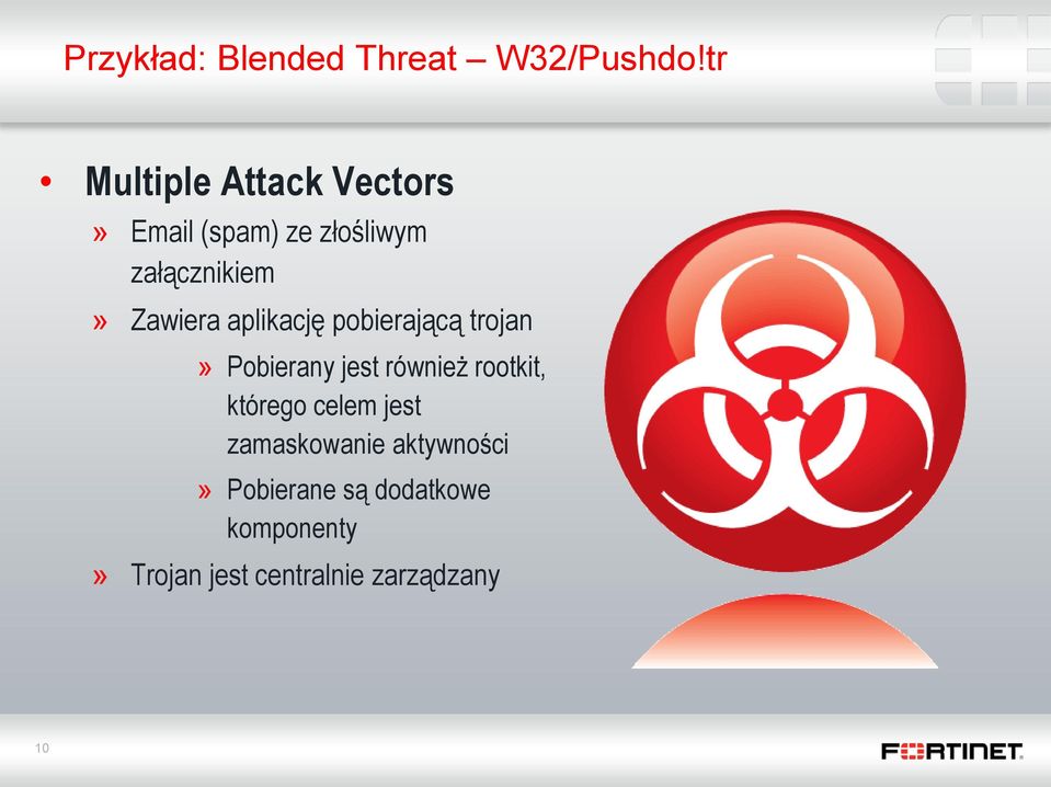 Zawiera aplikację pobierającą trojan» Pobierany jest również rootkit,