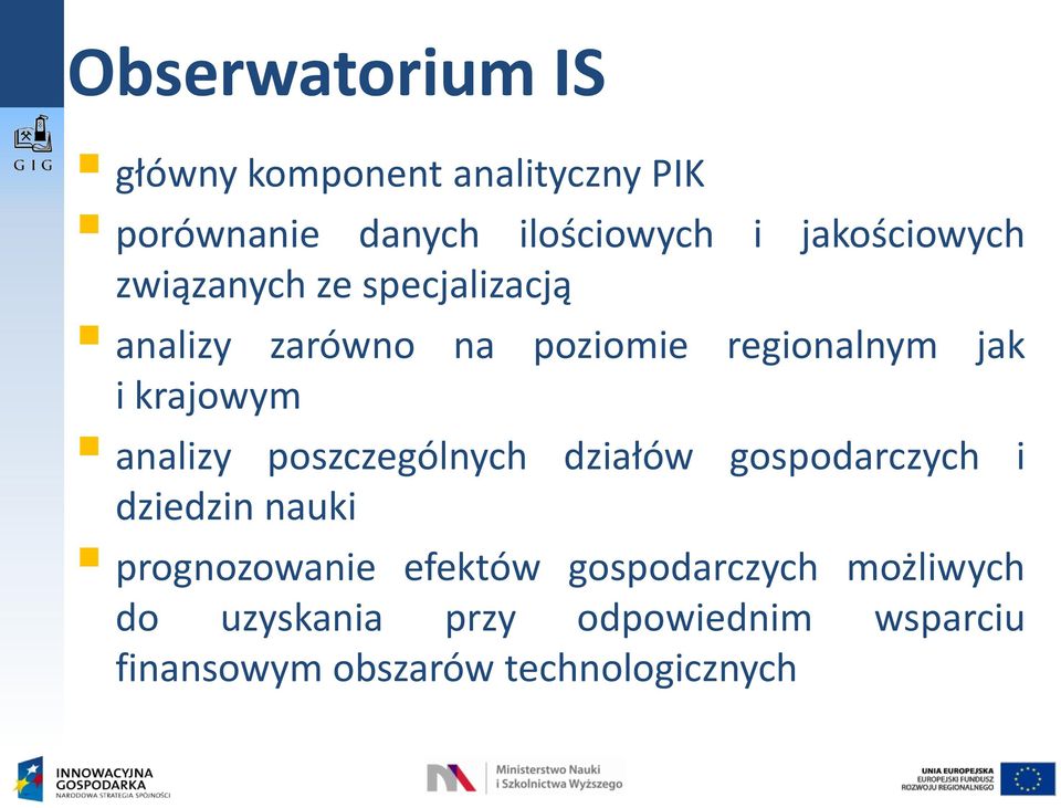 krajowym analizy poszczególnych działów gospodarczych i dziedzin nauki prognozowanie