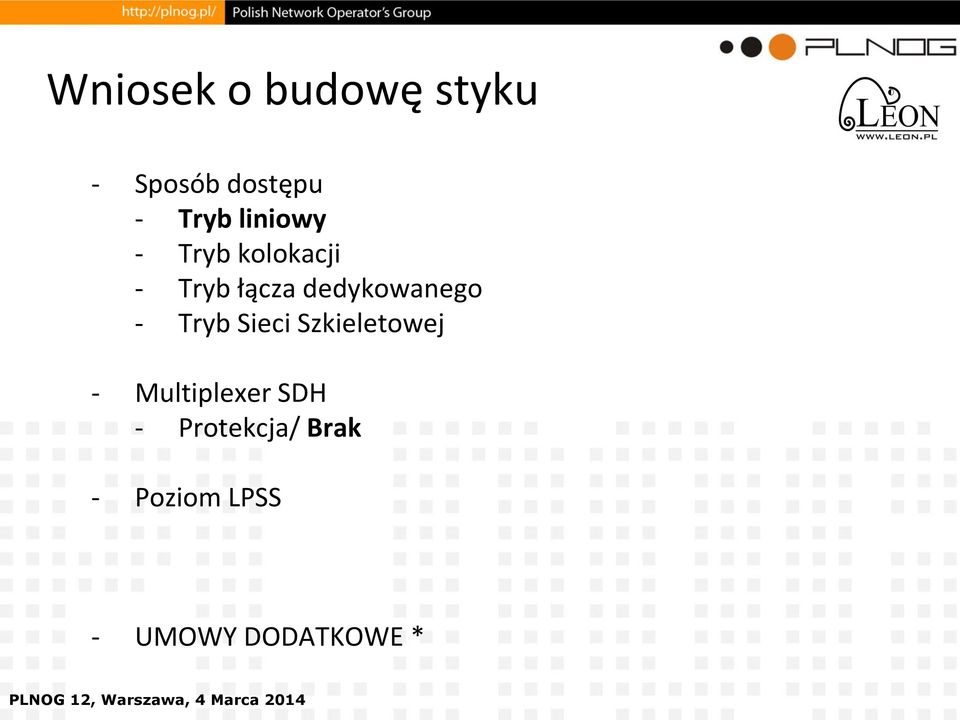 dedykowanego - Tryb Sieci Szkieletowej -