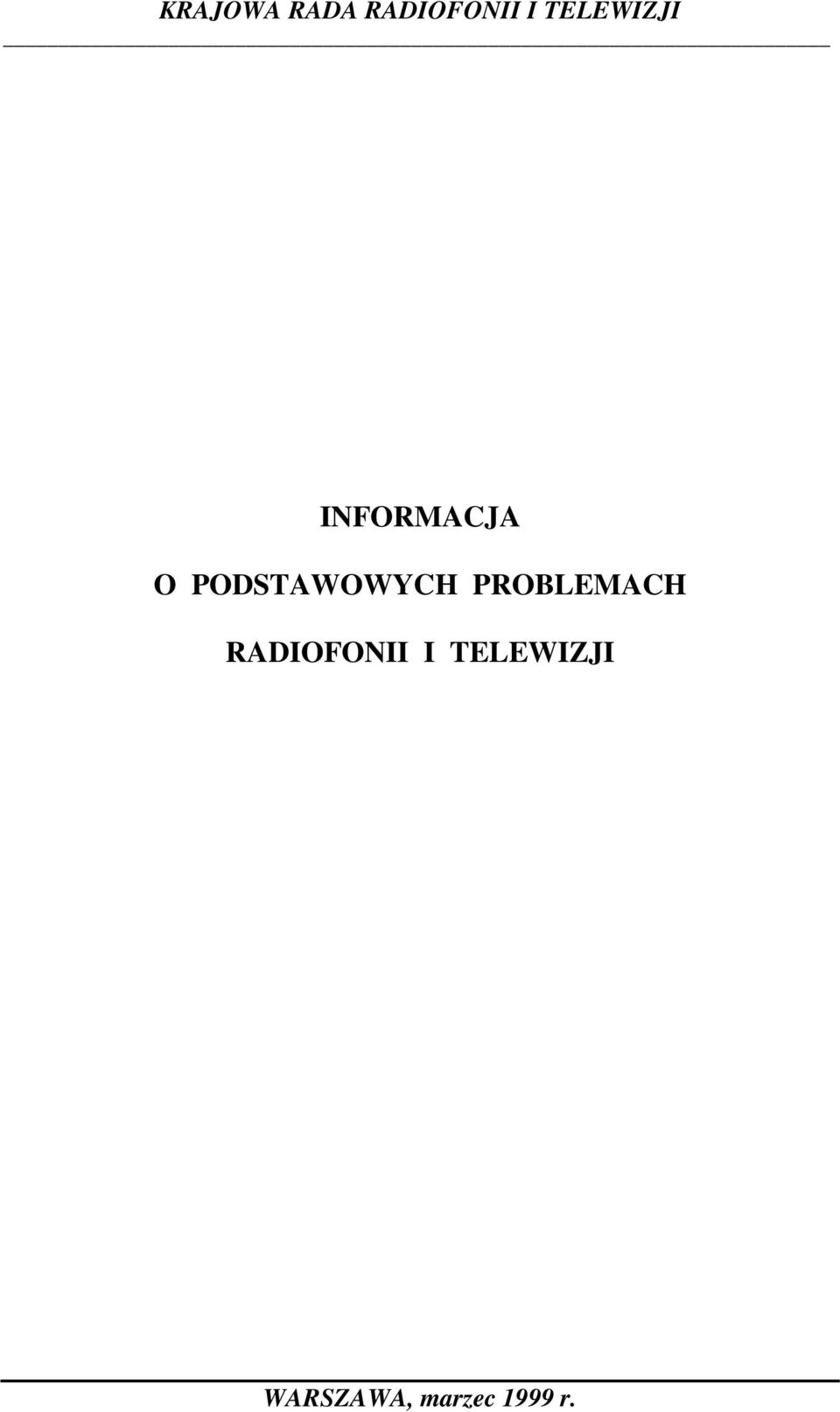 PODSTAWOWYCH PROBLEMACH