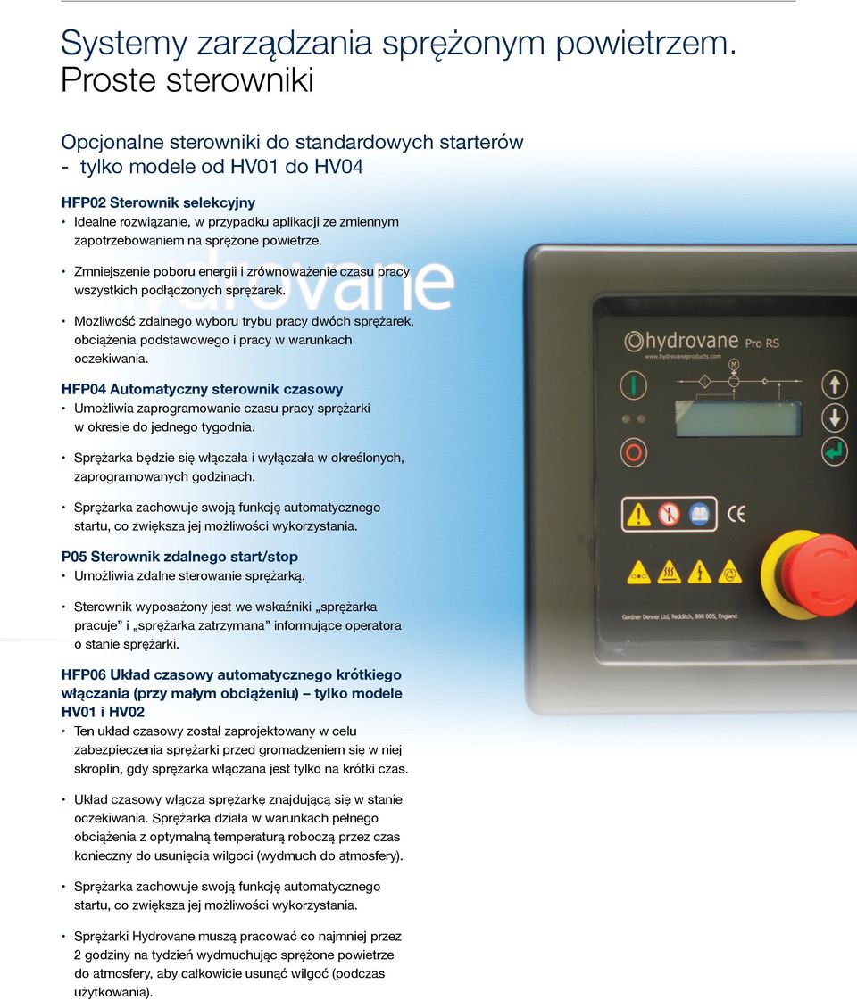 sprężone powietrze. Zmniejszenie poboru energii i zrównoważenie czasu pracy wszystkich podłączonych sprężarek.