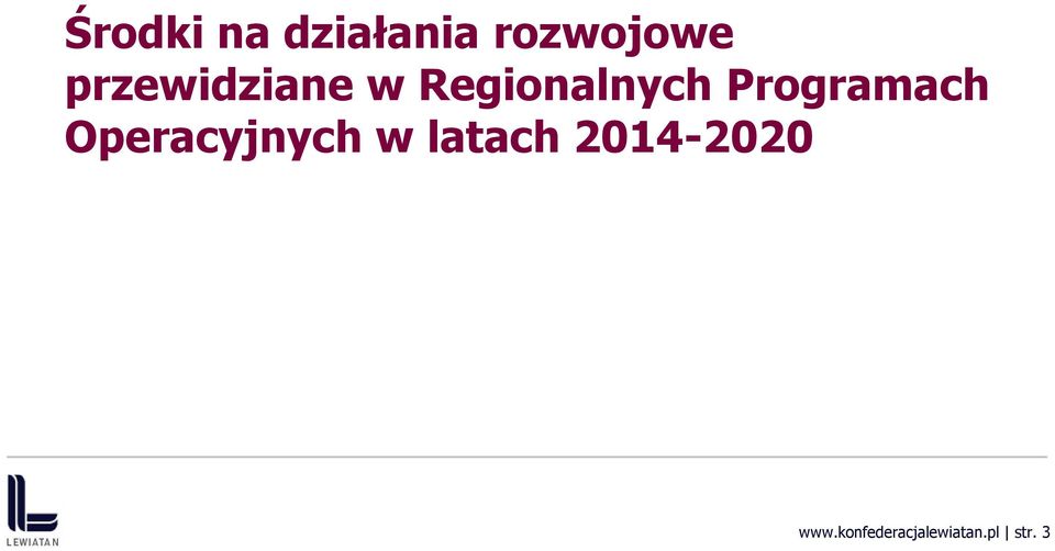 Programach Operacyjnych w latach