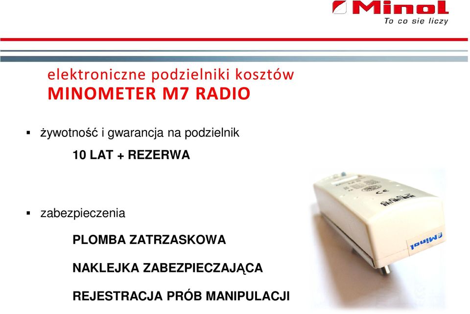 REZERWA zabezpieczenia PLOMBA