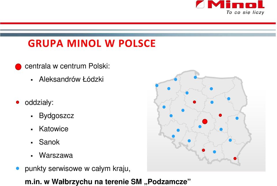 Katowice Sanok Warszawa punkty serwisowe w