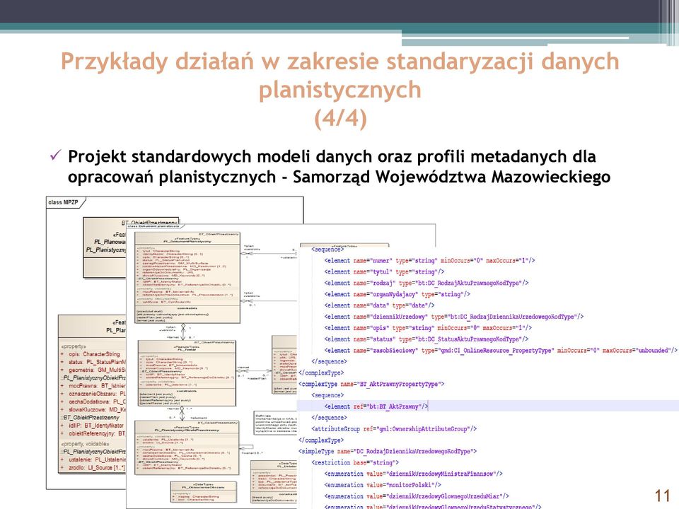 danych oraz profili metadanych dla opracowań