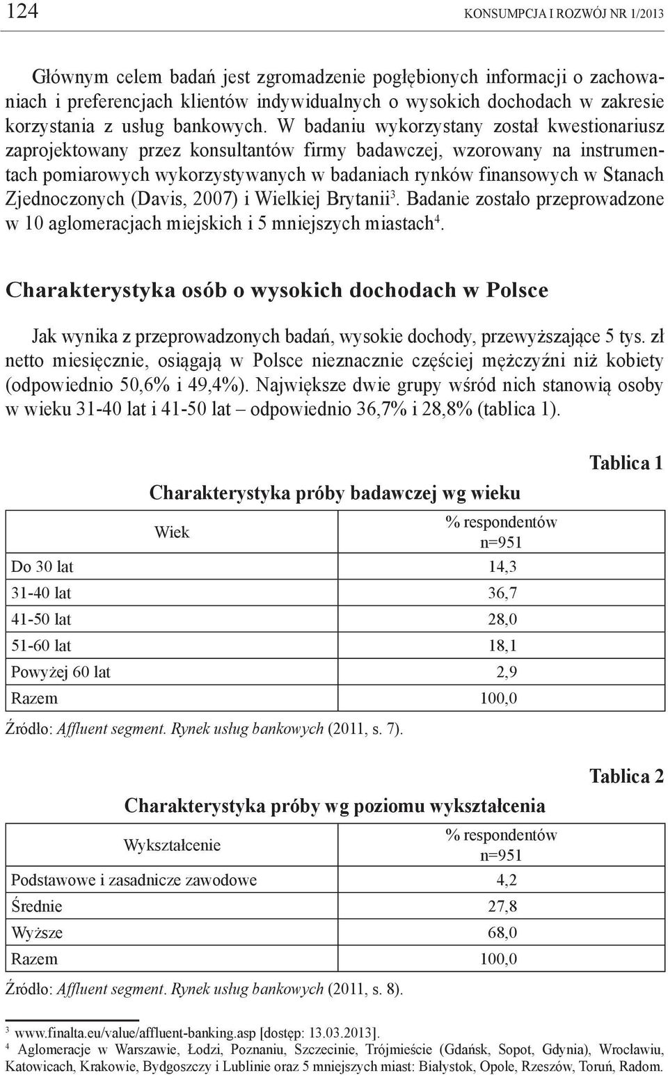 W badaniu wykorzystany został kwestionariusz zaprojektowany przez konsultantów firmy badawczej, wzorowany na instrumentach pomiarowych wykorzystywanych w badaniach rynków finansowych w Stanach