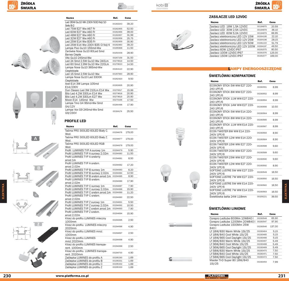 00250009 28,90 Vito Gu10 24Smd-Ww 00267159 31,50 Led 24 Smd 2,5W Gu10 Ww 240Lm 00279519 14,50 Led 60 Smd 2,8W Gu10 Ww 220Lm 00279520 14,50 Lampa Noxa Gu10 36Smd-Ww Ciepłobiała 00264110 22,90 Led 15
