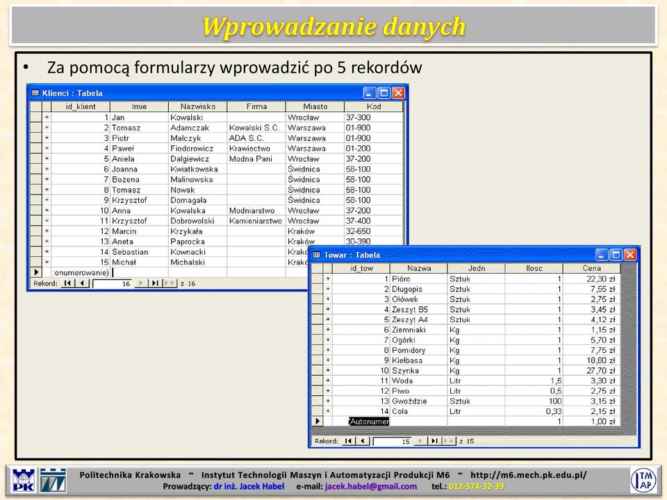 wprowadzić