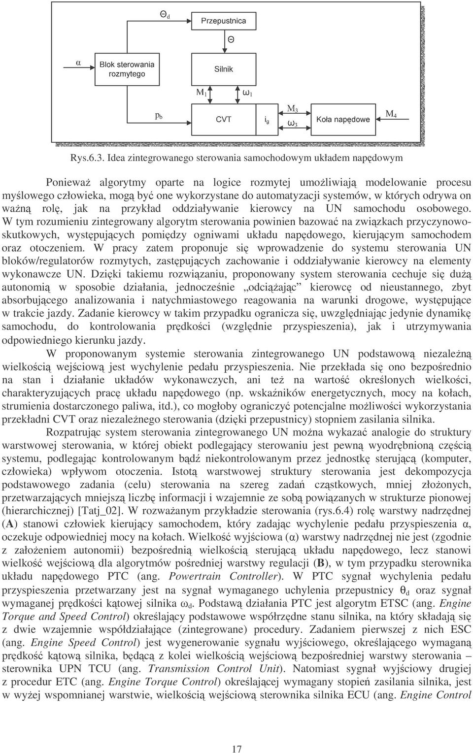systemów, w których odrywa on wan rol, jak na rzykład oddziaływanie kierowcy na UN samochodu osobowego.