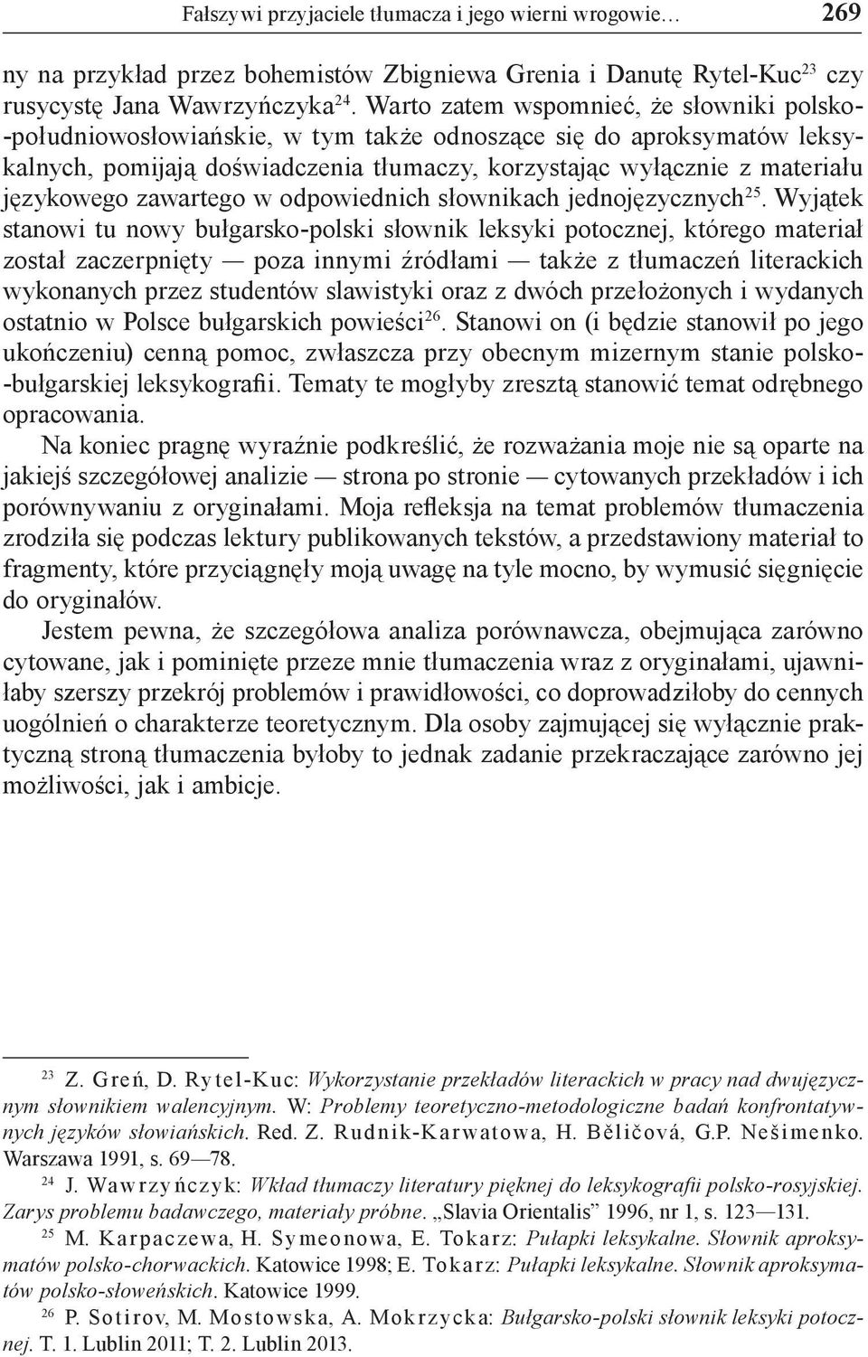 zawartego w odpowiednich słownikach jednojęzycznych 25.