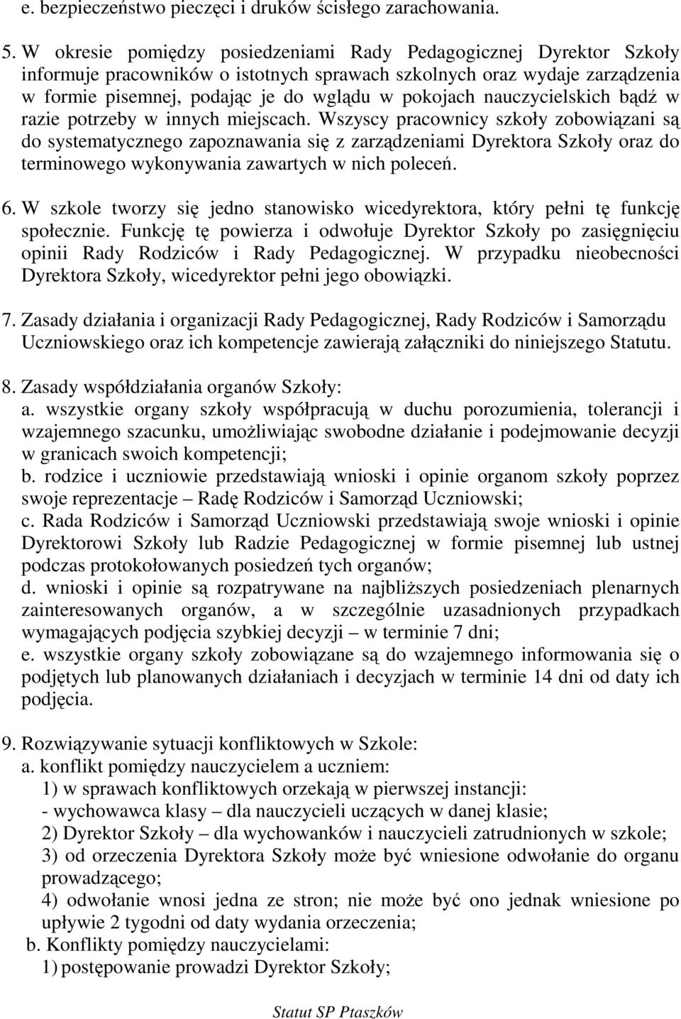 nauczycielskich bd w razie potrzeby w innych miejscach.
