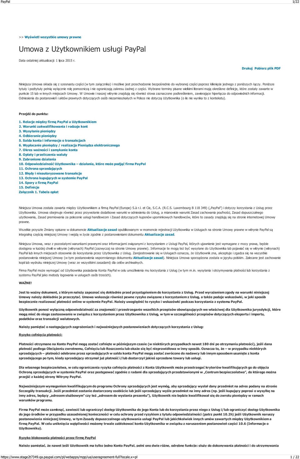 Poniższe tytuły i podtytuły pełnią wyłącznie rolę pomocniczą i nie ograniczają zakresu żadnej z części.