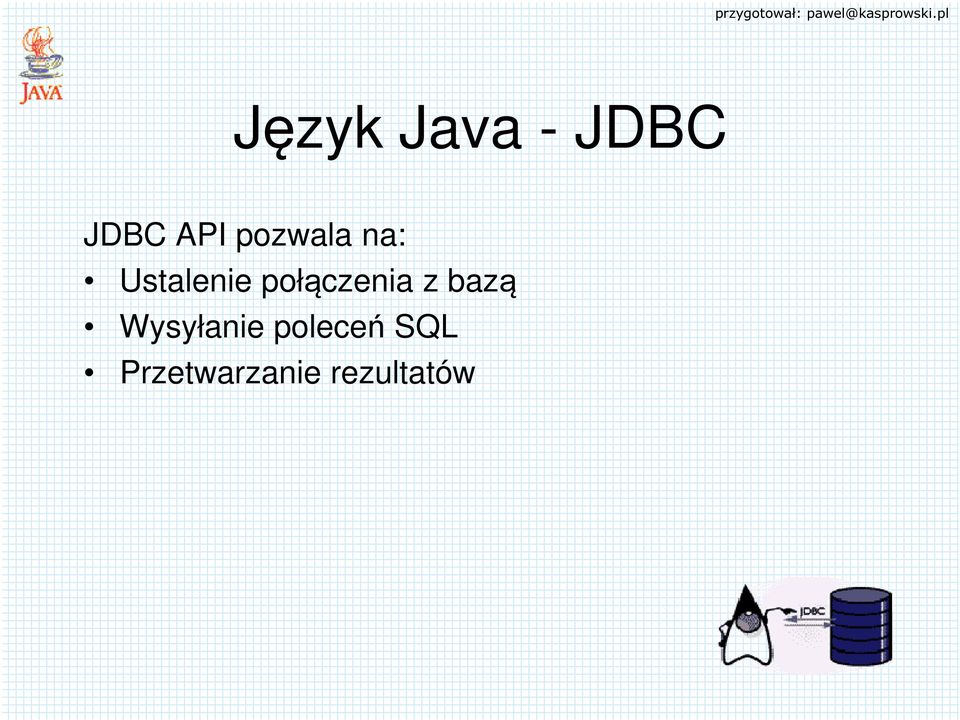 połączenia z bazą Wysyłanie