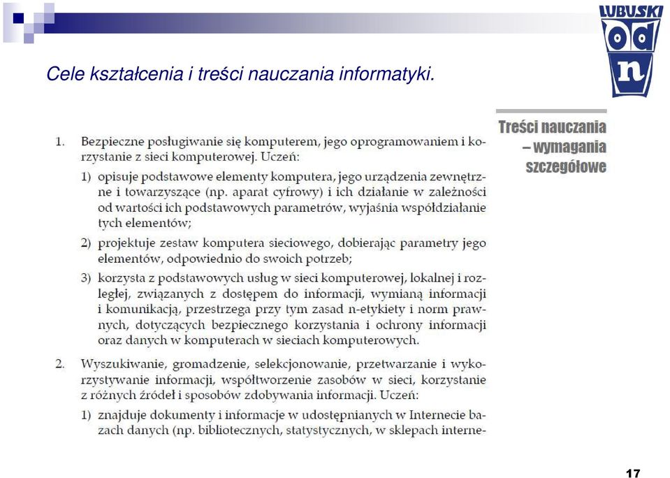 i treści