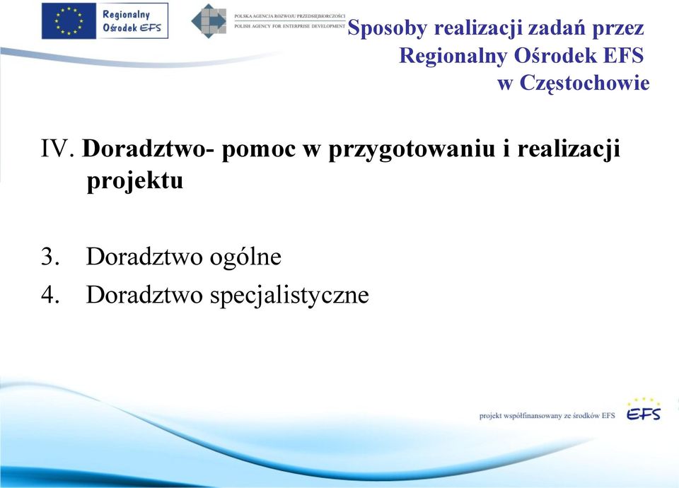 Doradztwo- pomoc w przygotowaniu i