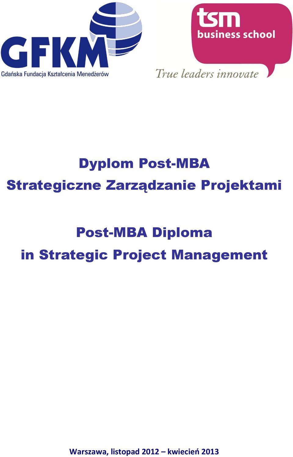 Diploma in Strategic Project