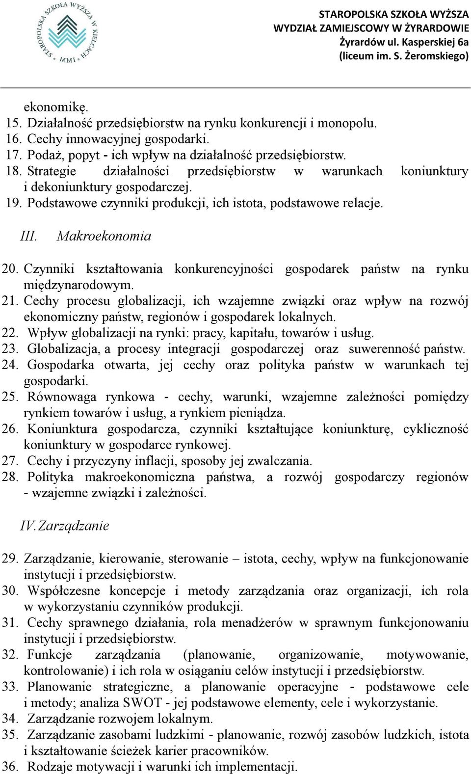 Czynniki kształtowania konkurencyjności gospodarek państw na rynku międzynarodowym. 21.